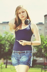 girl with headphones ii by roksiatko-d54w0ba